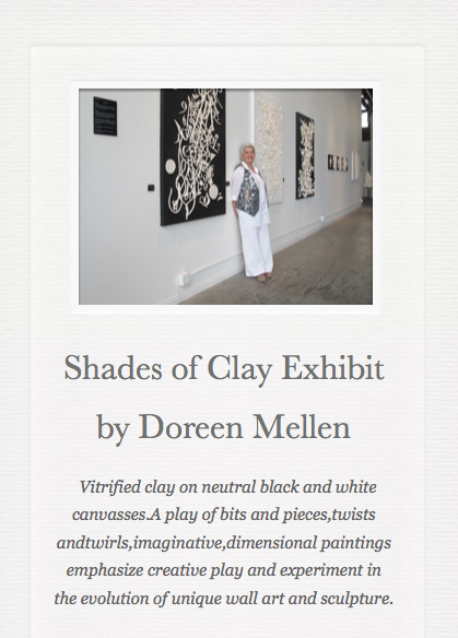 Doreen Mellen Shades of Clay Exhibit